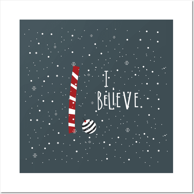 I believe in the Magic of Christmas Wall Art by studioaartanddesign